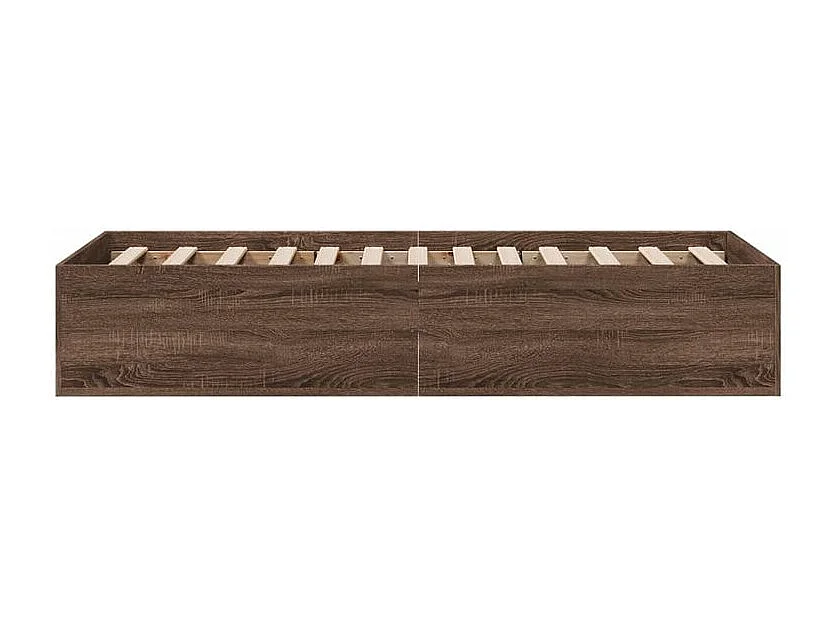 Cadre de lit chêne marron 90x200 bois d'ingénierie
