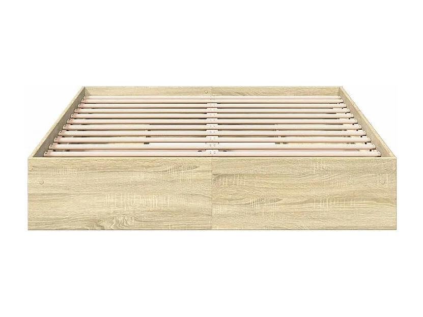 Cadre de lit et tiroirs chêne sonoma 150x200 bois ingénierie
