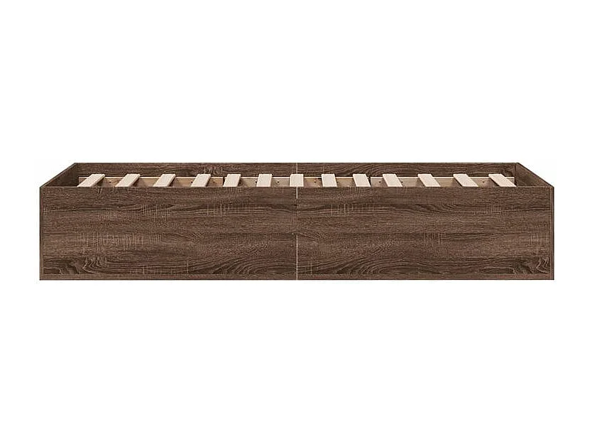 Cadre de lit chêne marron 90x190 bois d'ingénierie