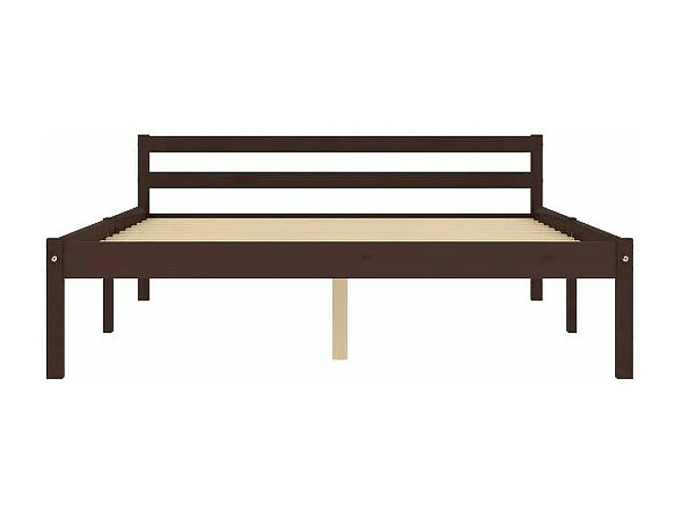 Lit adulte pin massif marron Dorma 140x200