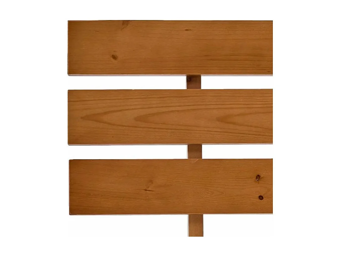 Lit adulte pin massif foncé Cozy 120x200