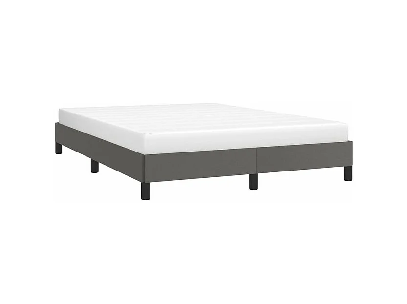 Bedframe kunstleer grijs 140x190 cm