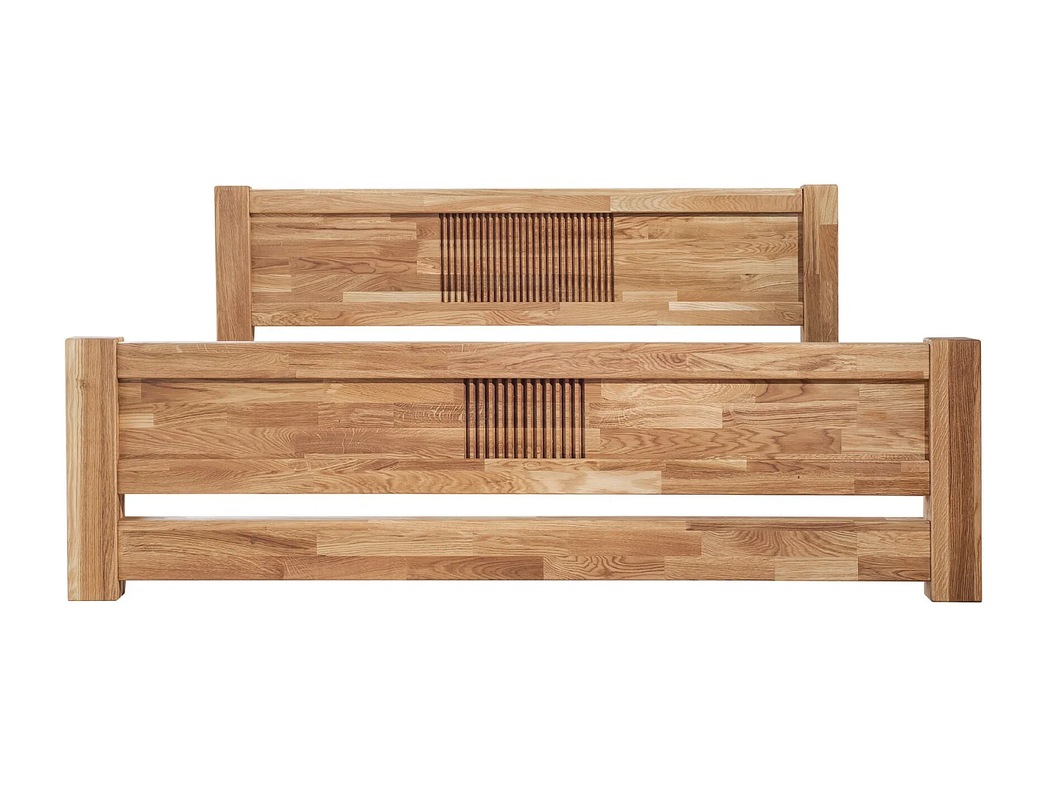 Lit en chêne massif naturel Valoria-140x200