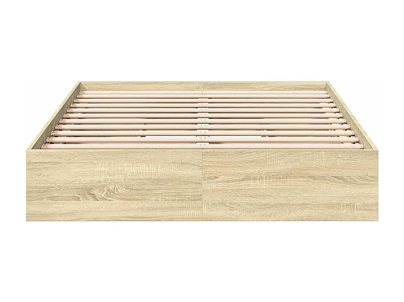 Cadre de lit et tiroirs chêne sonoma 135x190 bois ingénierie