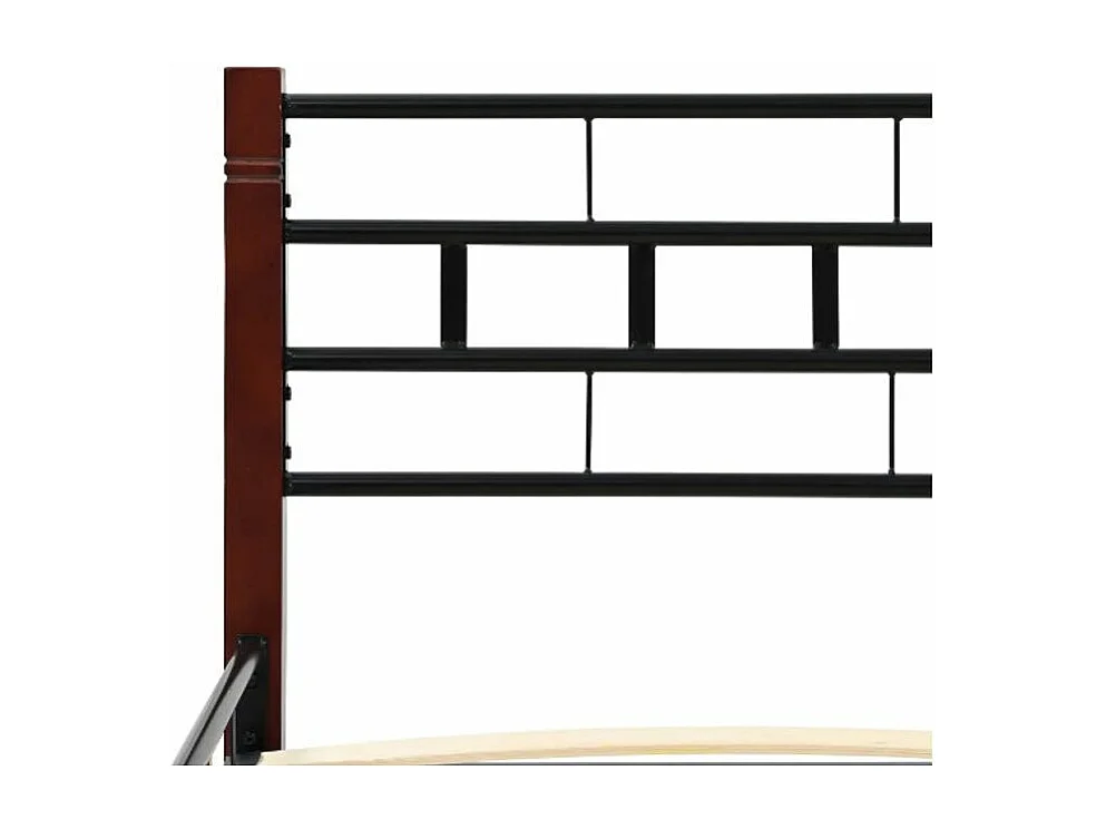 Lit métal noir Veniza 160x200