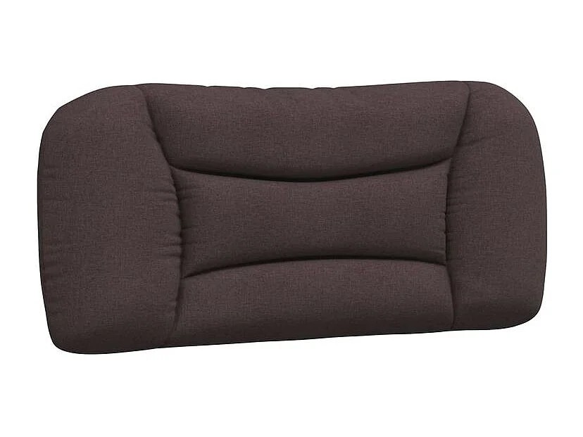 Lit avec matelas marron foncé 80x200 tissu