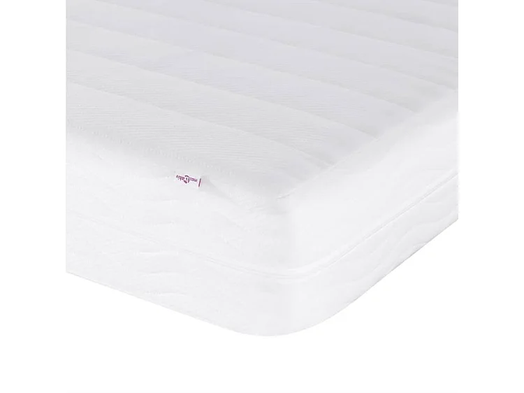 Lit avec matelas marron foncé 80x200 tissu