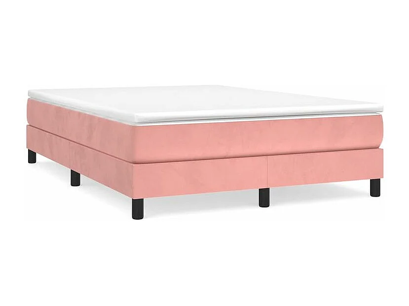 Sommier à lattes de lit avec matelas Rose 140x200 Velours