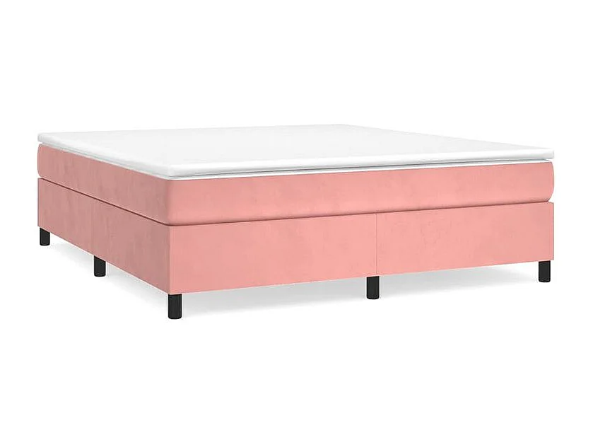 Sommier à lattes de lit avec matelas Rose 160x200 Velours