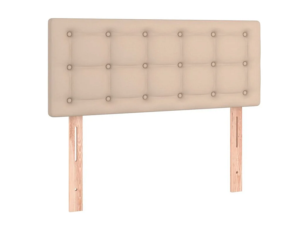 Sommier à lattes de lit avec matelas et LED Cappuccino 90x200