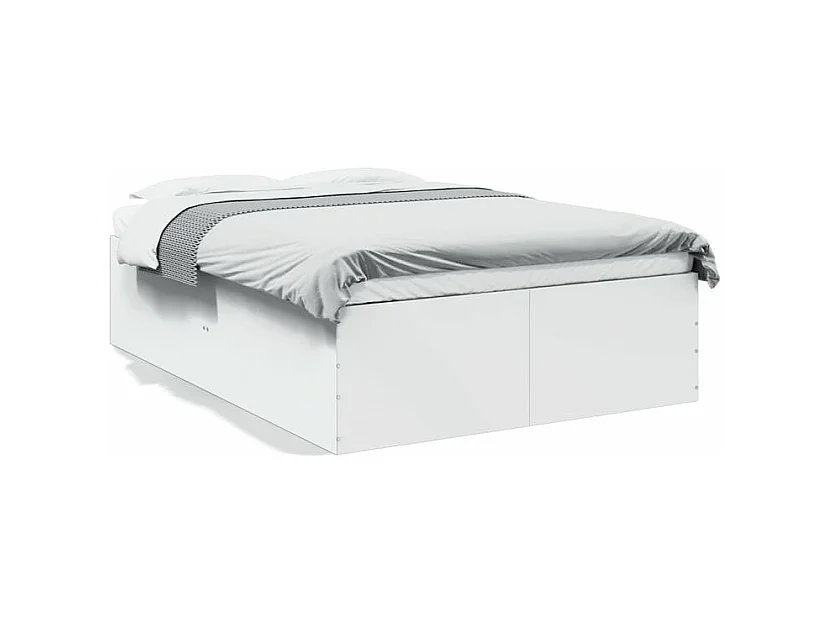 Cadre de lit Blanc 120x190 bois d'ingénierie