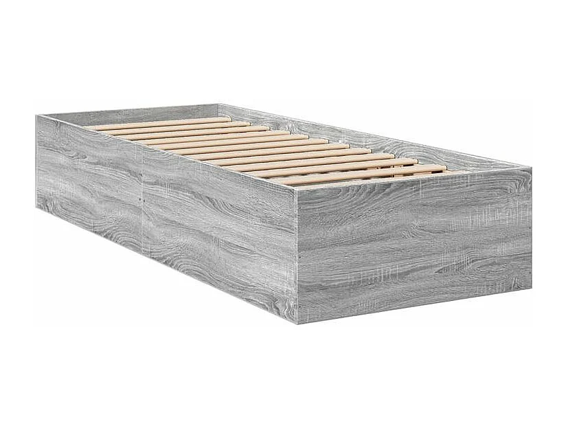 Cadre de lit sonoma gris 90x190 bois d'ingénierie