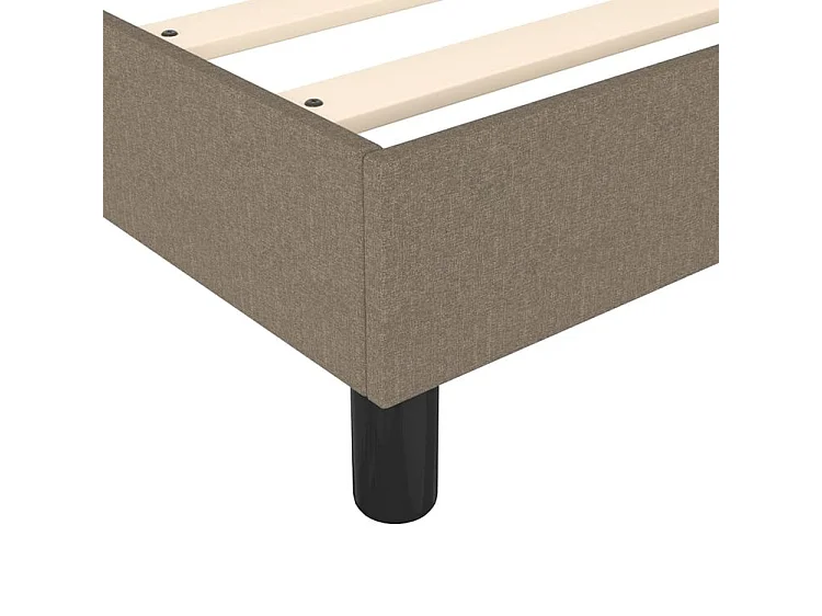 Sommier à lattes de lit avec matelas Taupe 100x200 Tissu