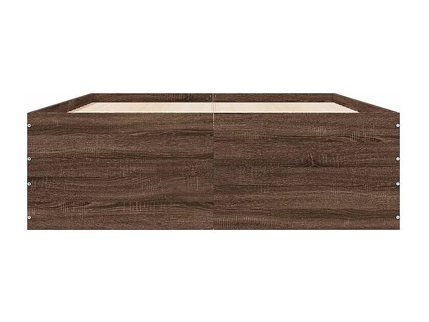 Cadre de lit chêne marron 120x190 bois d'ingénierie