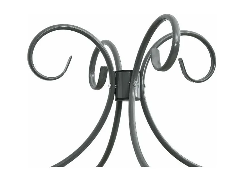 Lit à baldaquin métal noir Donkl 140x200