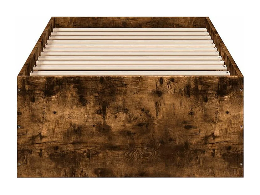 Cadre de lit chêne fumé 90x200 bois d'ingénierie