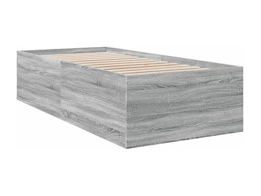 Cadre de lit sonoma gris 90x200 bois d'ingénierie