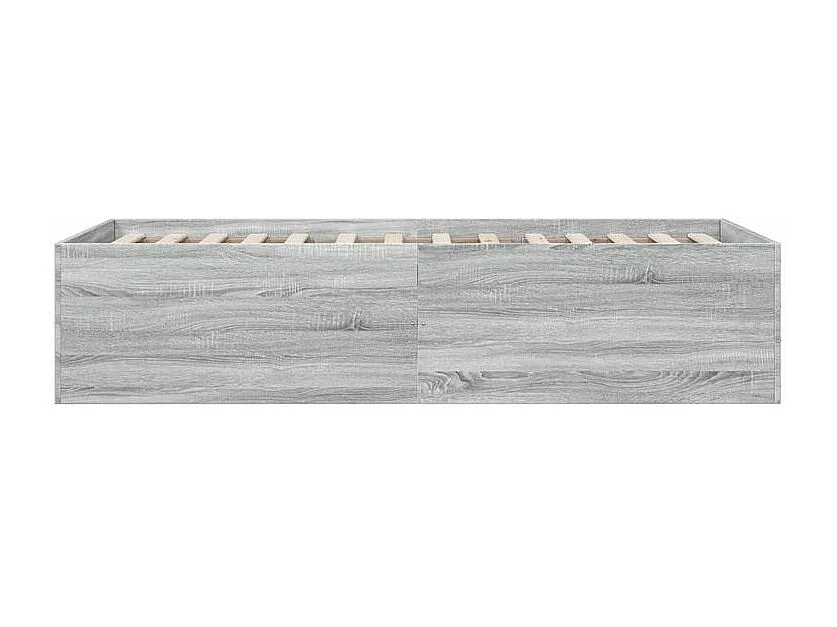 Cadre de lit sonoma gris 90x200 bois d'ingénierie
