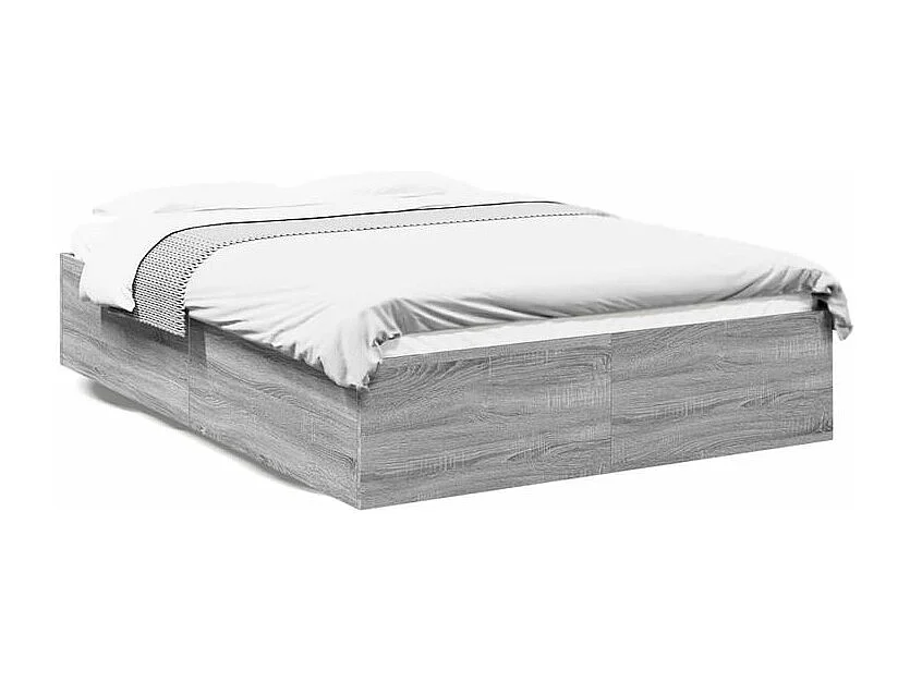 Cadre de lit sonoma gris 120x190 bois d'ingénierie