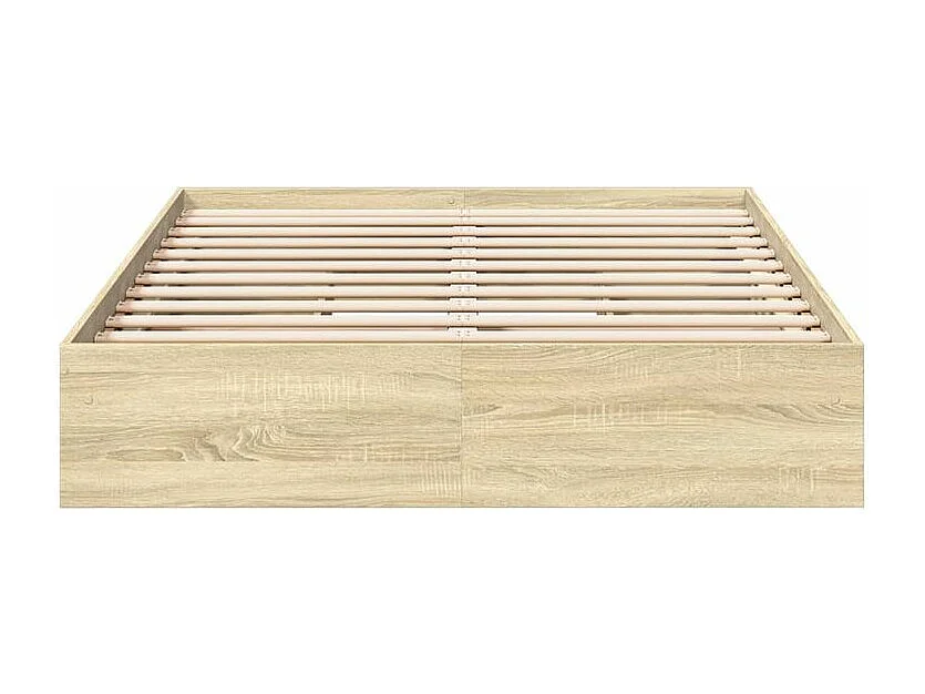 Cadre de lit et tiroirs chêne sonoma 140x190 bois ingénierie