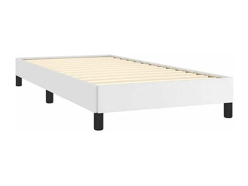 Cadre de lit Blanc 90x190 Similicuir