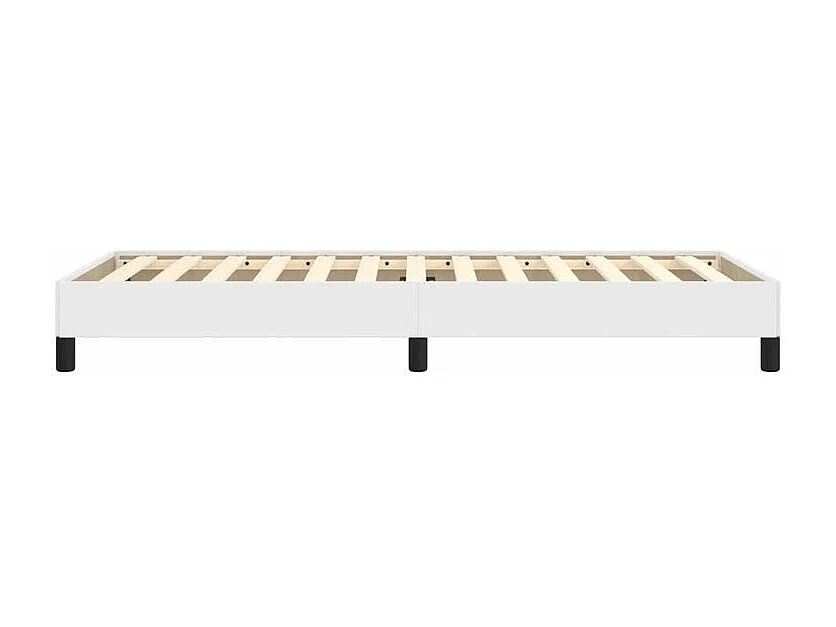 Cadre de lit Blanc 90x190 Similicuir