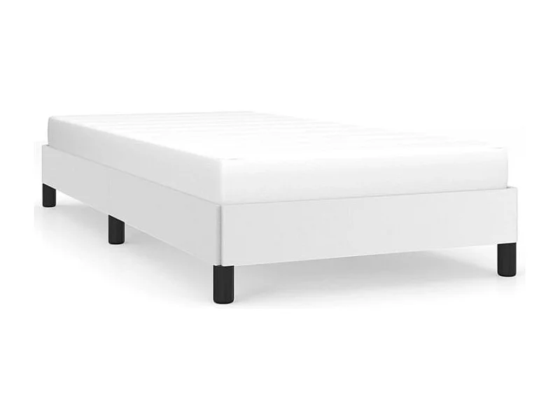 Cadre de lit Blanc 90x190 Similicuir