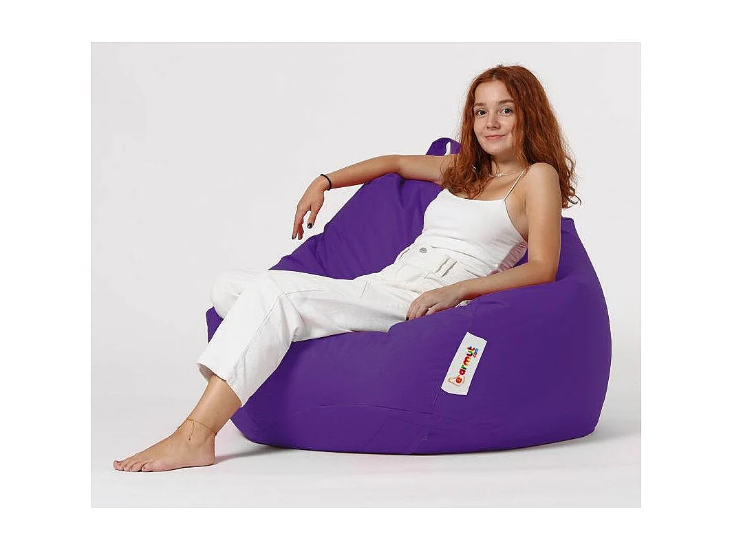 Pouf poire violet Premium XXL