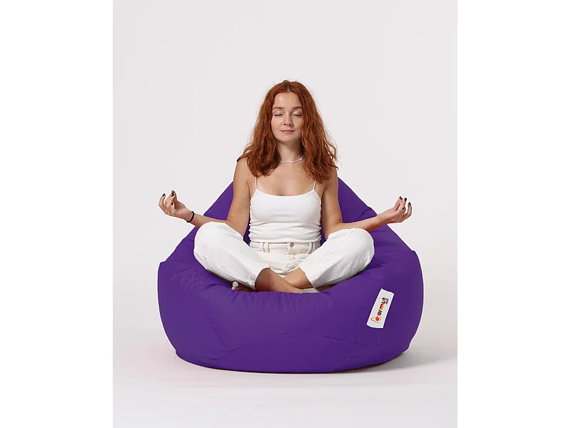 Pouf poire violet Premium XXL