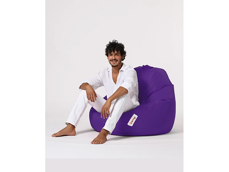 Pouf poire violet Premium XXL