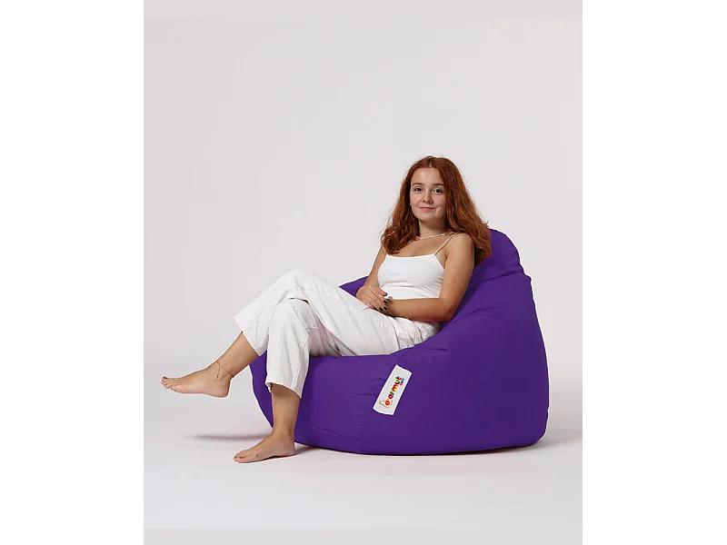 Pouf poire violet Premium XXL
