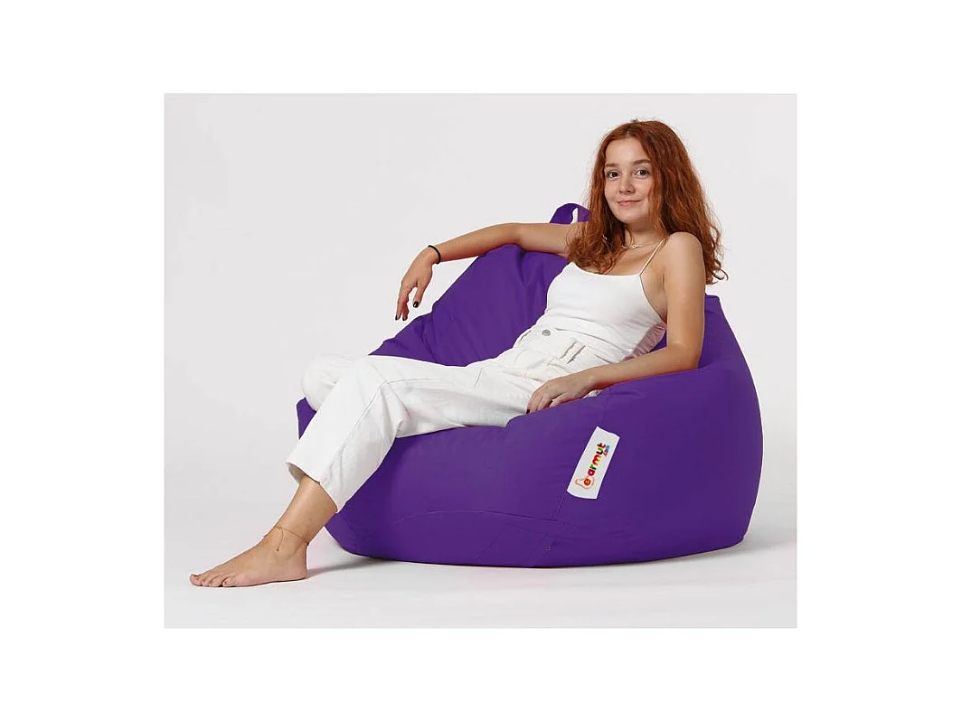 Pouf poire violet Premium XXL