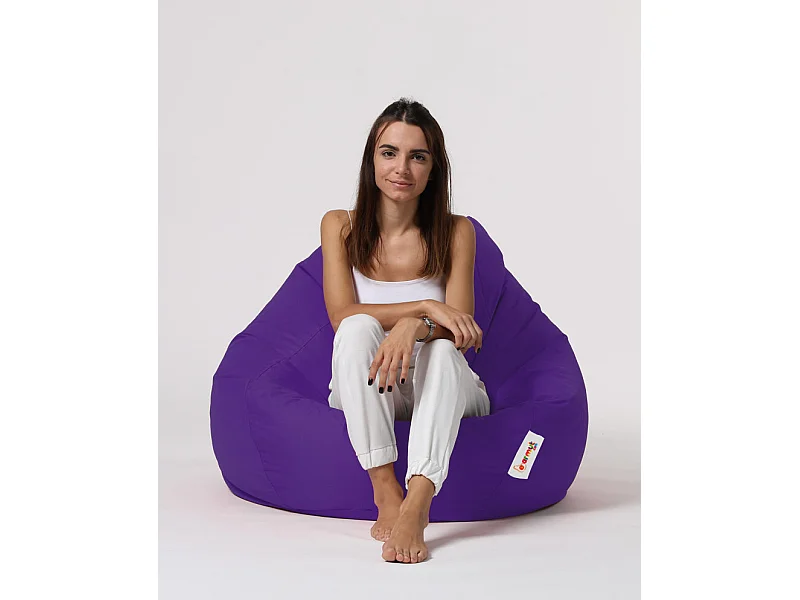Pouf poire violet Premium XXL