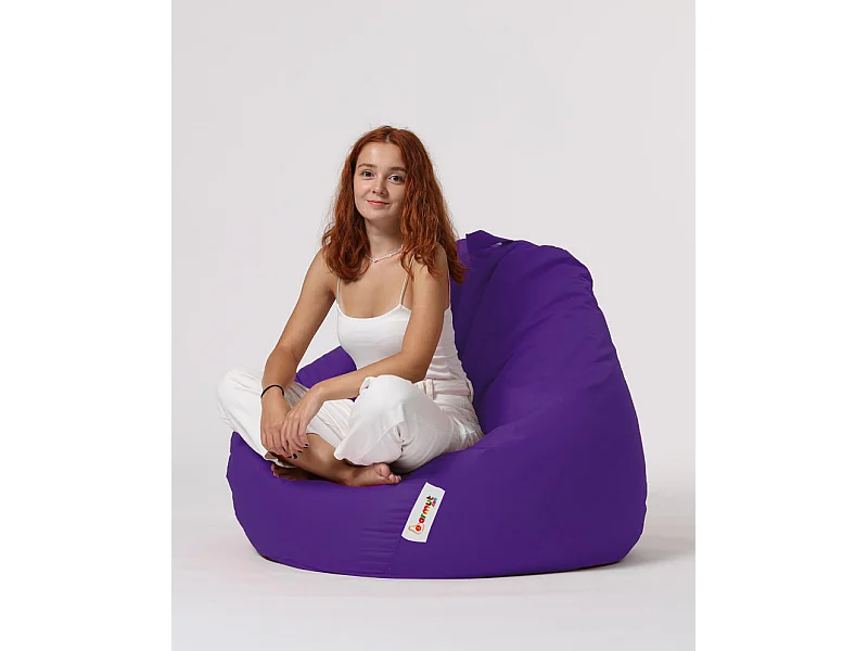 Pouf poire violet Premium XXL