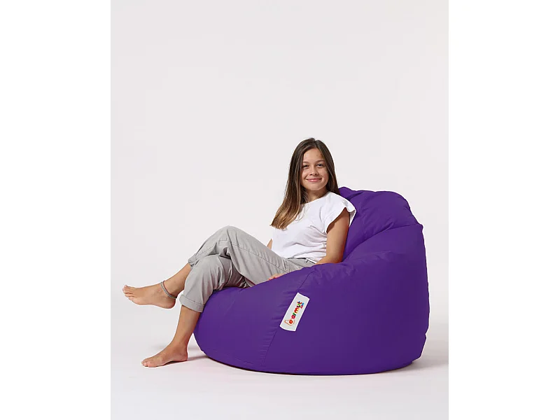 Pouf poire violet Premium XXL