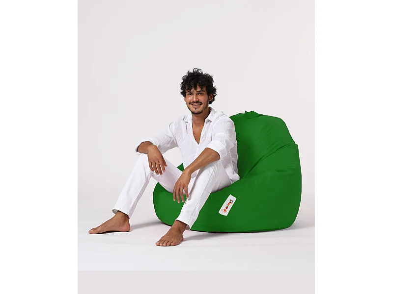 Pouf poire vert Premium XXL