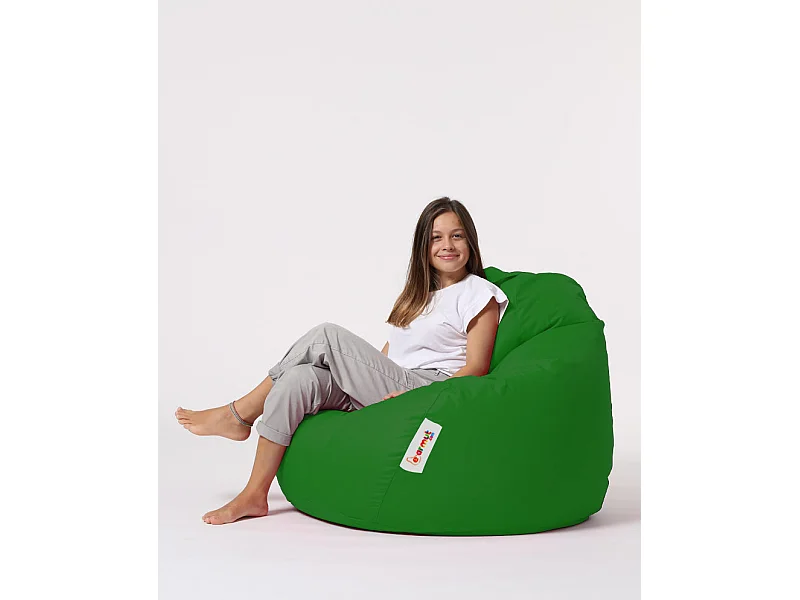 Pouf poire vert Premium XXL