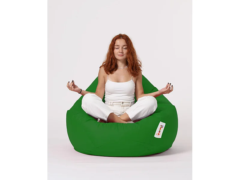 Pouf poire vert Premium XXL