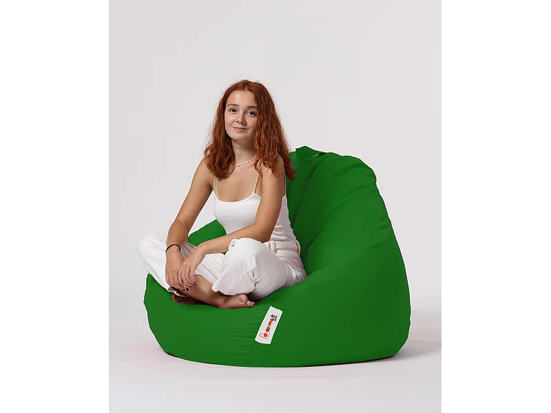 Pouf poire vert Premium XXL