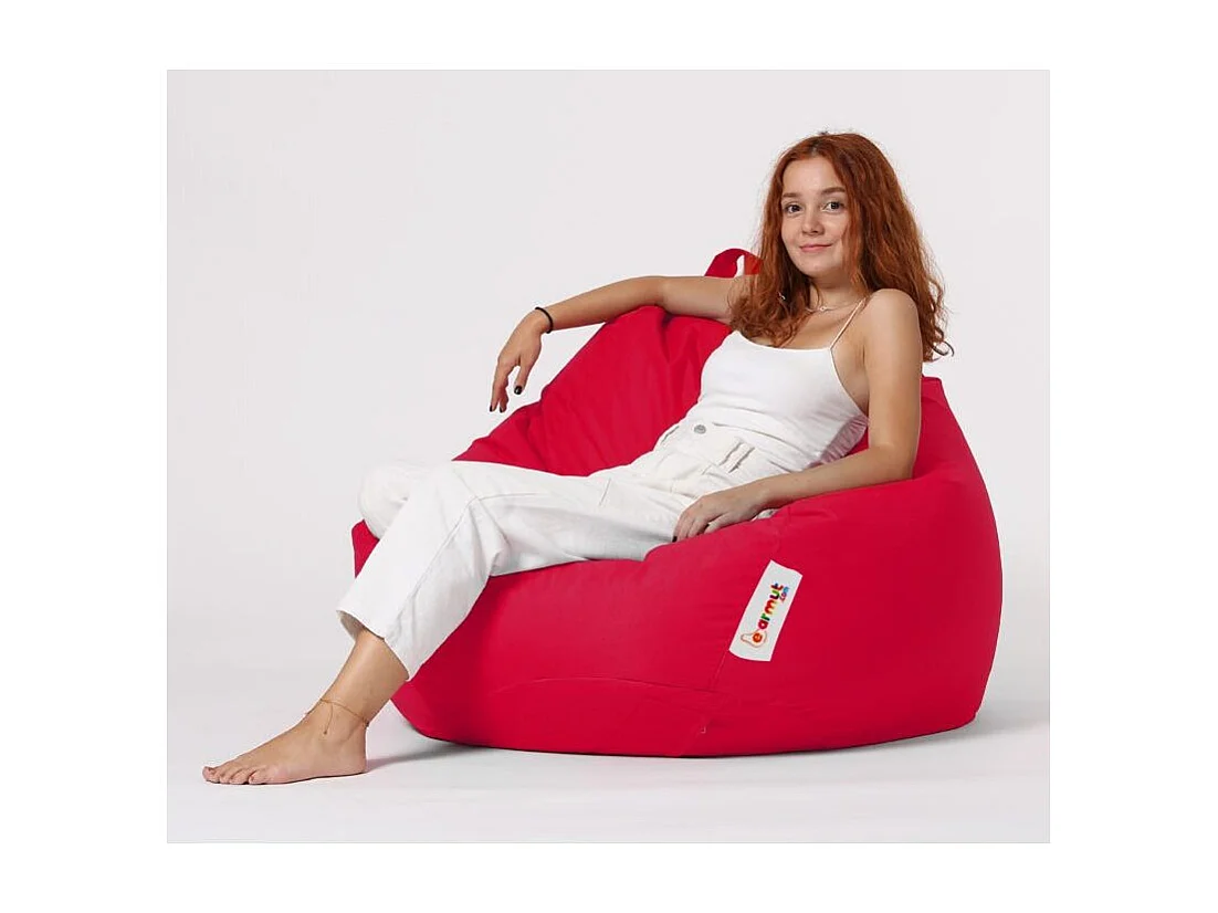 Pouf poire rouge Premium XXL