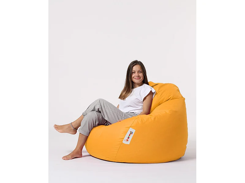 Pouf poire jaune Premium XXL