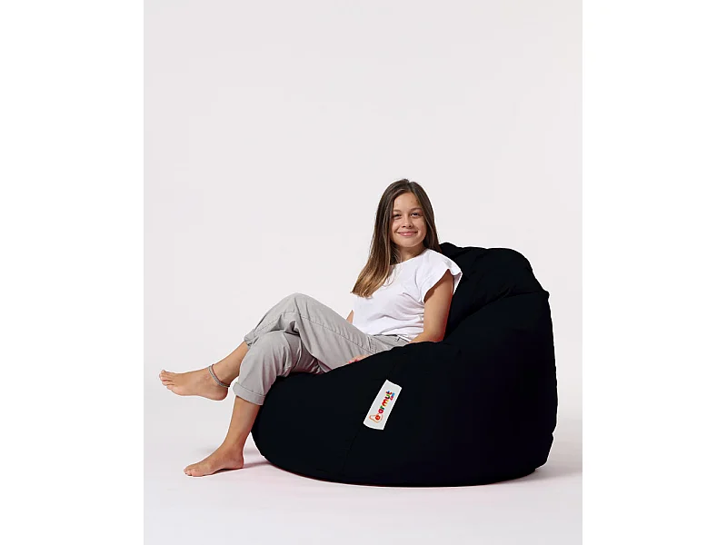 Pouf poire noir Premium XXL