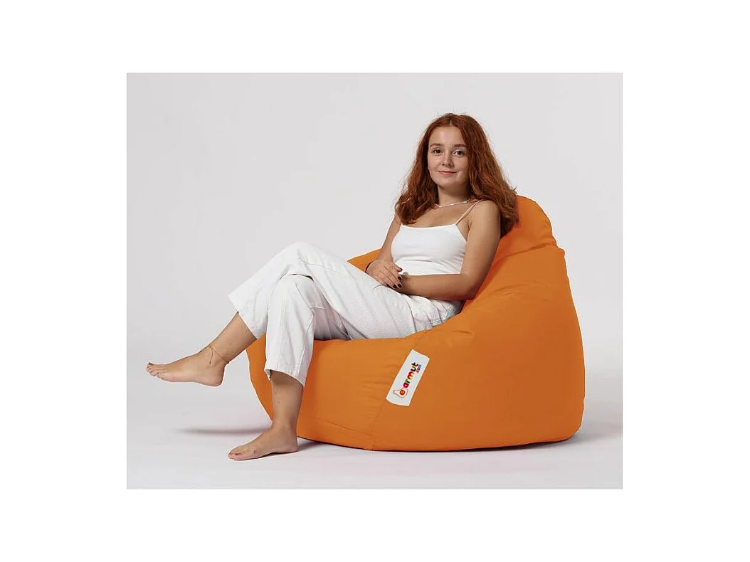 Premium XXL oranje zitzak