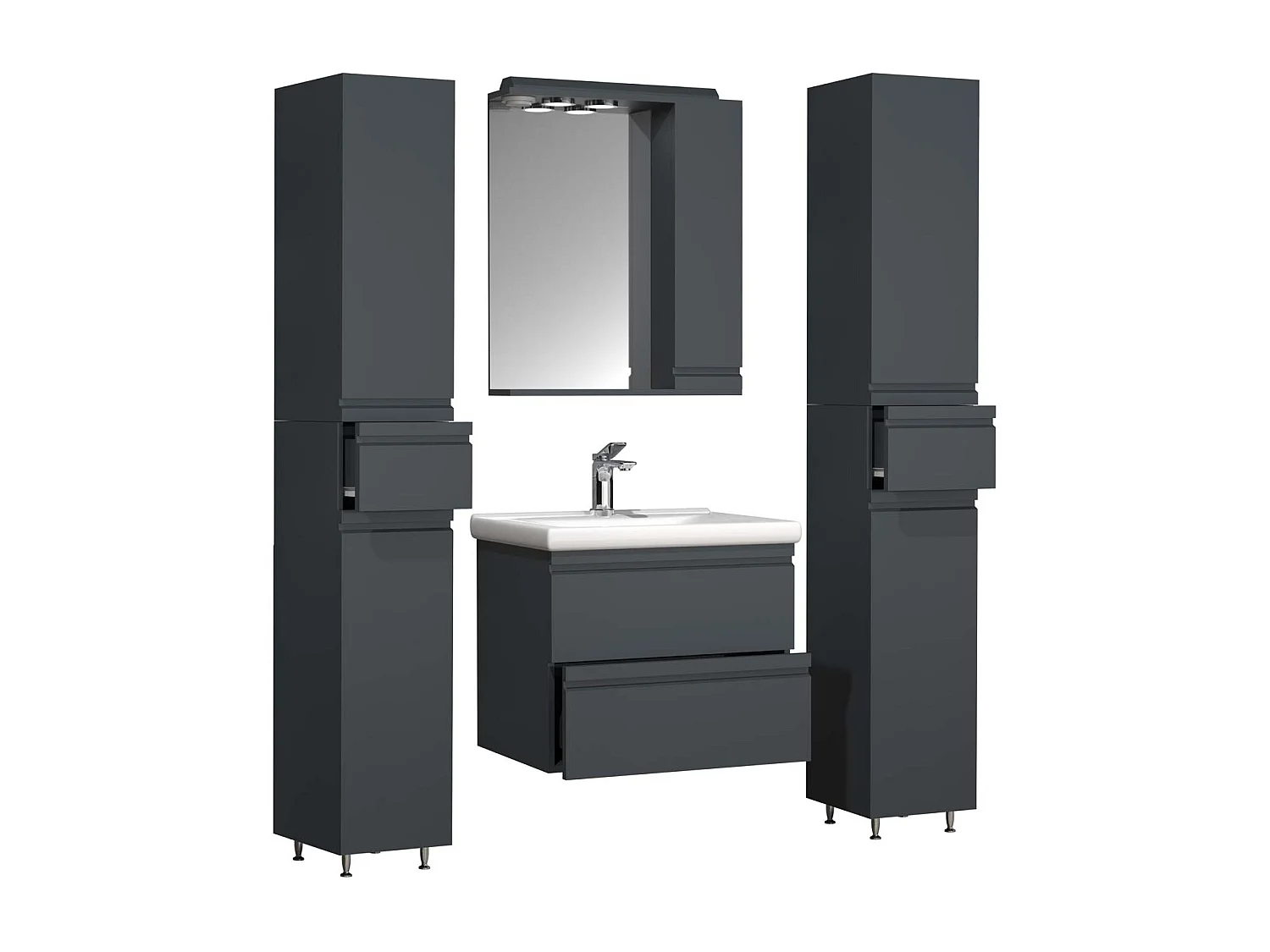 5 pz. lavabo posto lavabo Silora L