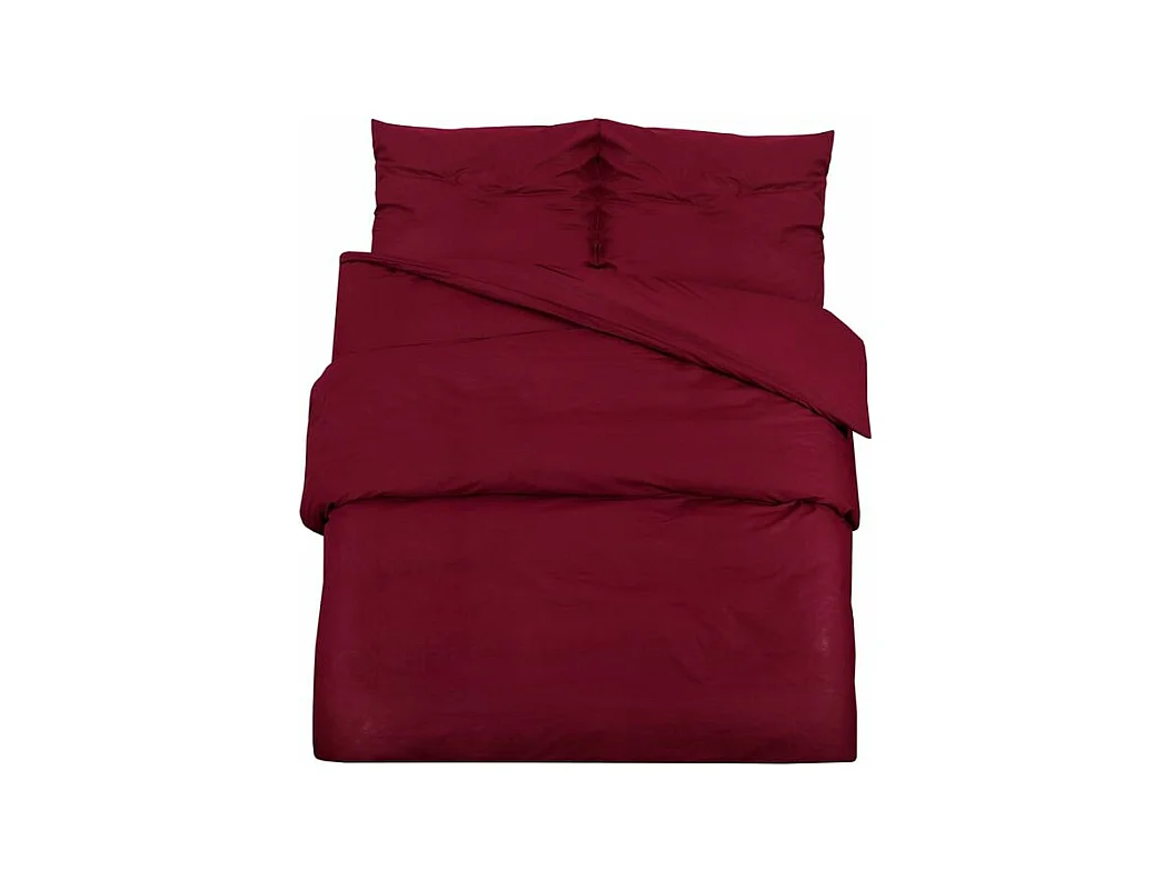 Ensemble de housse de couette Bordeaux 260x240 Microfibre