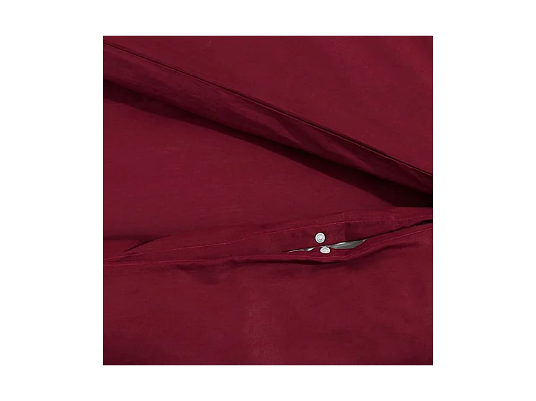 Dekbedovertrekset lichtgewicht 260x240 cm microvezel bordeaux