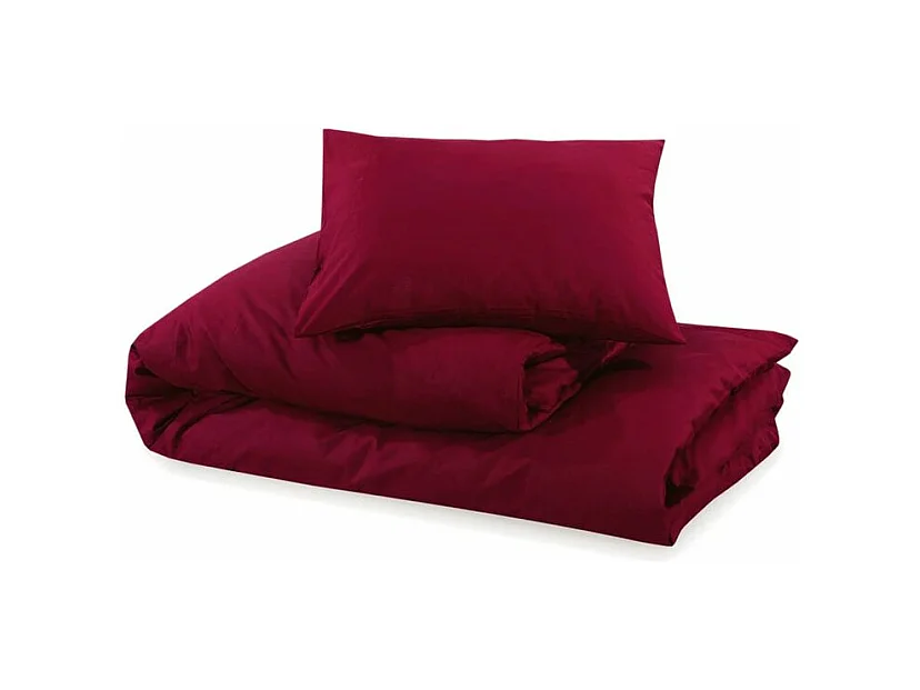 Dekbedovertrekset lichtgewicht 260x240 cm microvezel bordeaux