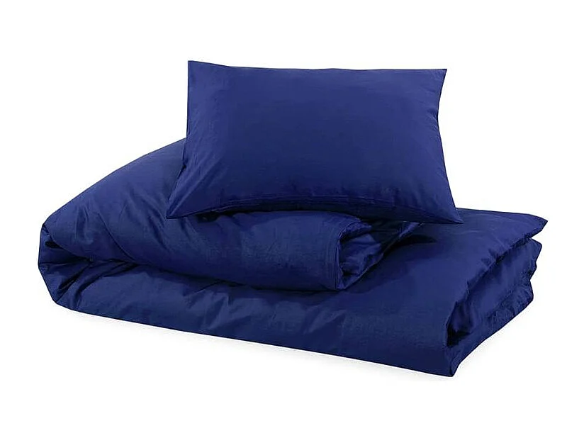 Ensemble de housse de couette Bleu marine 140x200 Microfibre