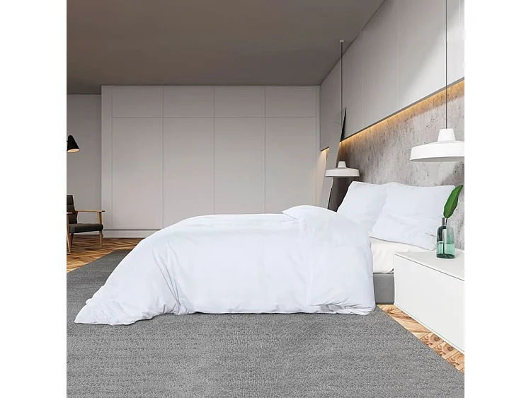 Dekbedovertrekset lichtgewicht 140x200 cm microvezel wit