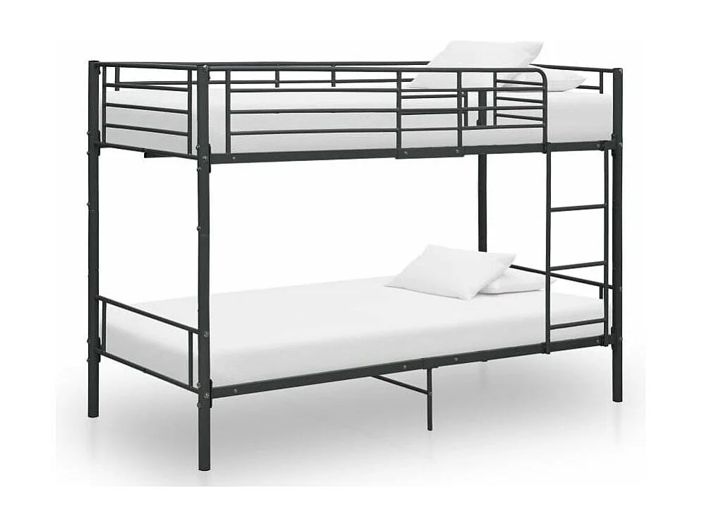 Lit superposé métal noir 90x200 Baroka